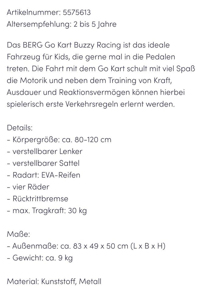 Verkaufe BERG Trettbuldog Trettraktor in Parsberg