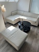 Couch mit Hocker weiß Leder Nordrhein-Westfalen - Witten Vorschau