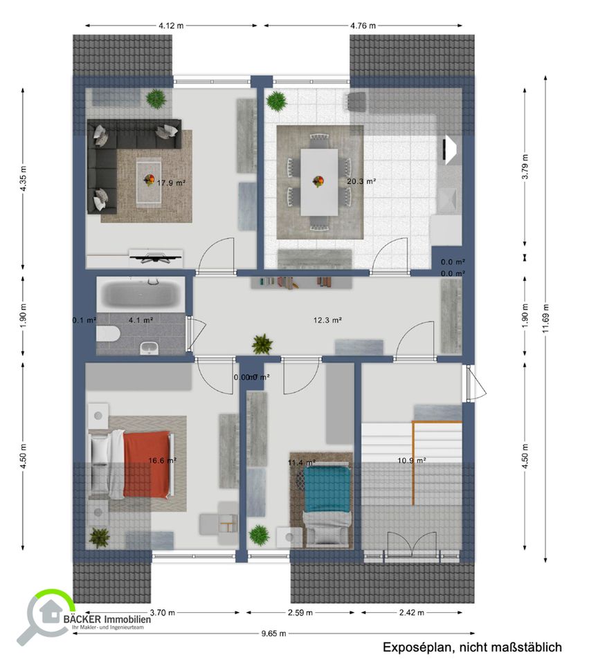 Ihr neues Zuhause! Geräumige 3 Zimmer-Wohnung im 2. OG zu vermieten. in Osnabrück