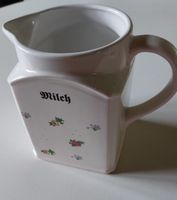 Viereckiger Milchkrug mit Blumendekor auf 3 Seiten Schleswig-Holstein - Schleswig Vorschau