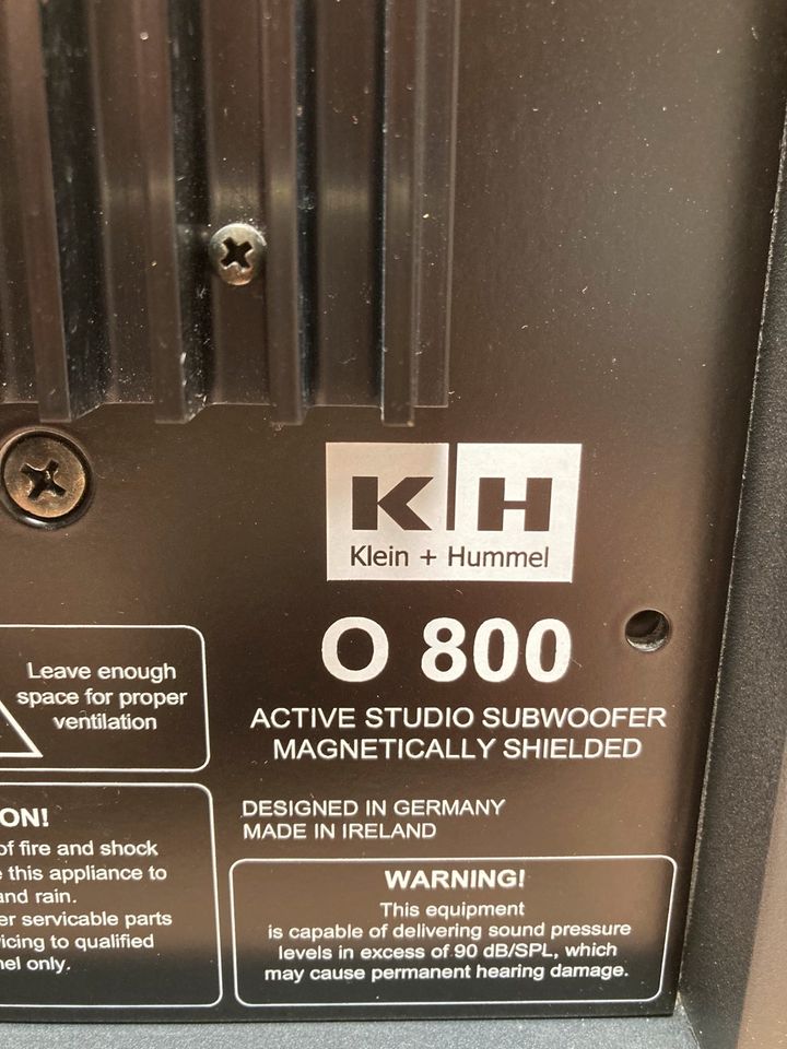 K+H Klein & Hummel KH 800 Active Studio Subwoofer Neumann in Magdeburg