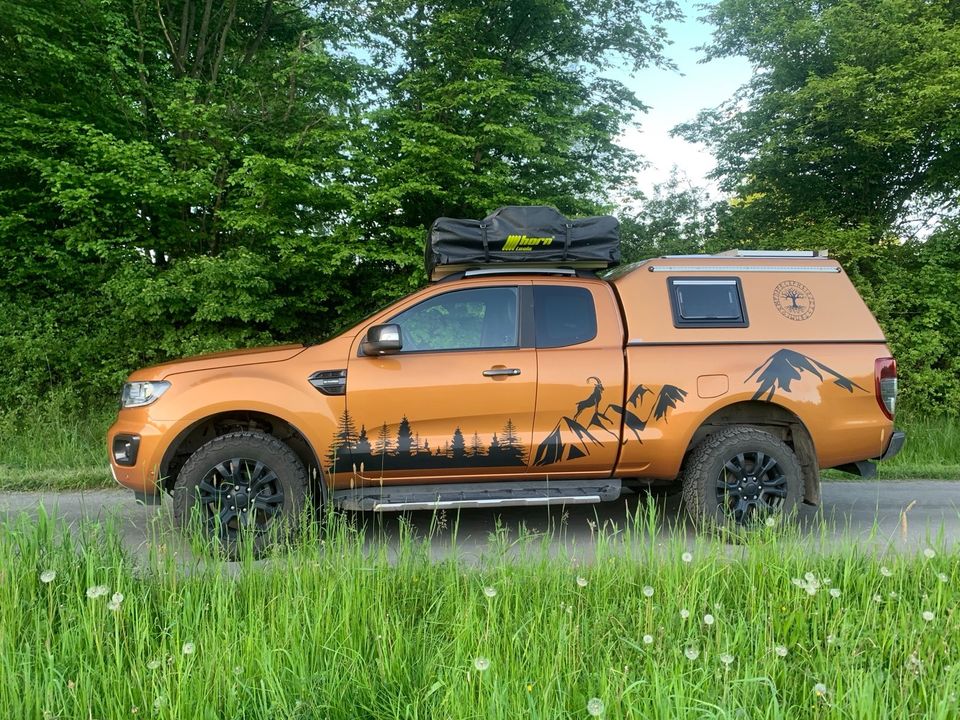 Ford Ranger Wildtrak, 2,0, Offroad- Camper, Dachzelt, Solar, AHK in Rheda-Wiedenbrück