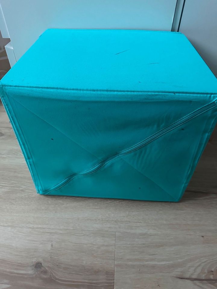 Ikea Dröna Box Stoffbox türkis Aufbewahrungsbox guter Zustand in Rostock