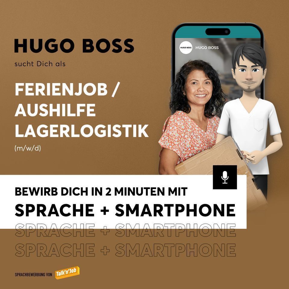 Ferienjob / Aushilfe Lagerlogistik (m/w/d) - befristet - bei HUGO BOSS in Wendlingen in Stuttgart