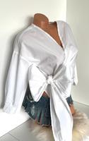 Gr.34/XS Neu Wickelbluse Wickel Hemd Bluse Tunika Oberteil weiß Baden-Württemberg - Laupheim Vorschau