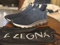 Ermenegildo Zegna Slip On Sneaker Sock blau 44 Techmerino Flexy München - Moosach Vorschau