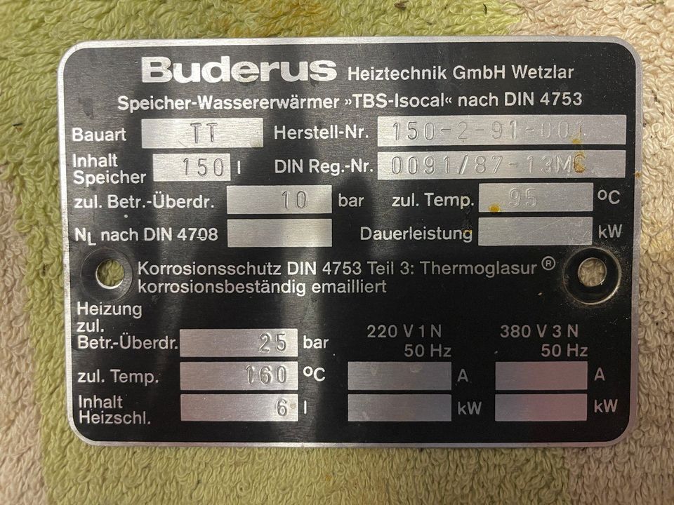 Buderus HS3206--X Heizungssteuerung und weitere Teile in Kreba-Neudorf