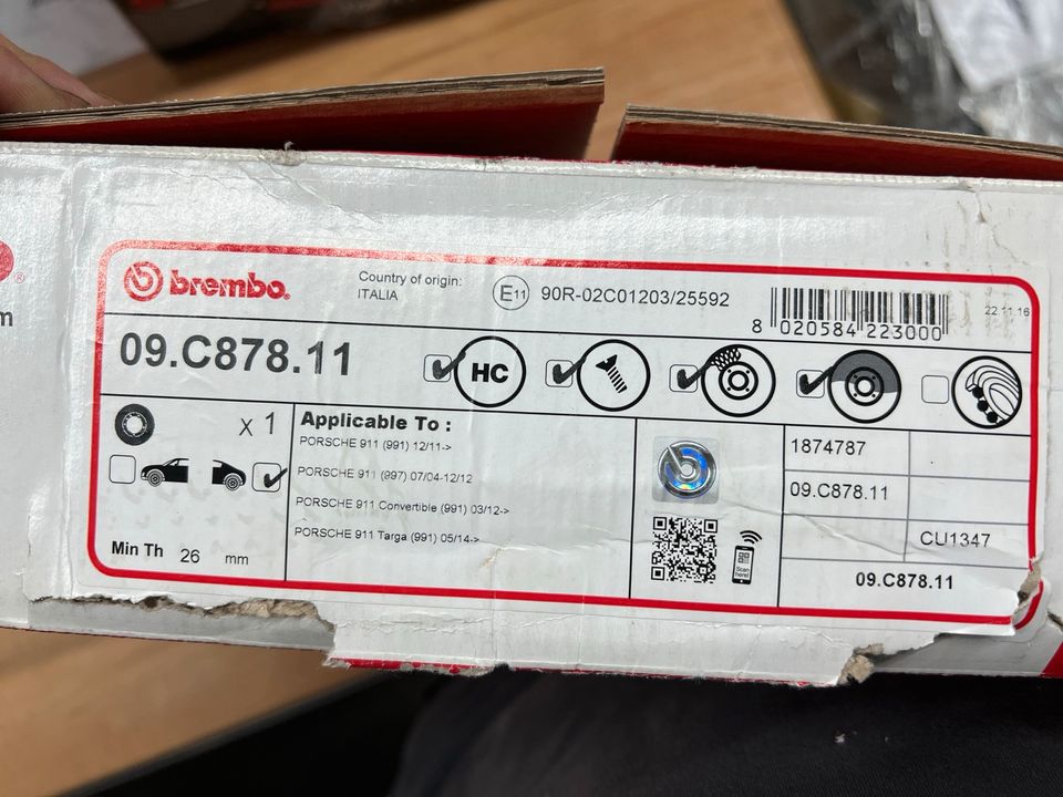 Porsche 991 s Bremsscheiben Brembo NEU in Oberboihingen