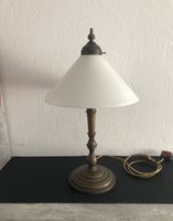 Vintage Tischlampe Bronze Farbe Glasschirm nicht antik Niedersachsen - Osnabrück Vorschau