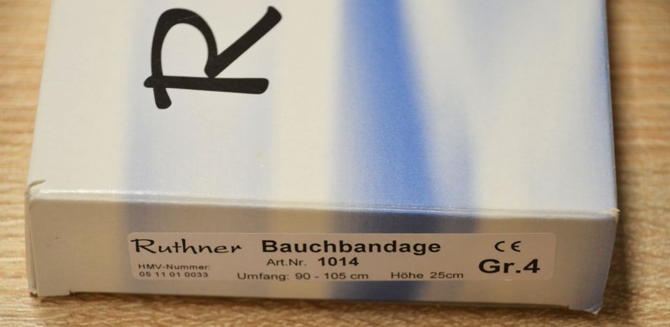 Ruthner Bauchbandage Bauchband 1014 Hilfsmittel Gr 4 in Eschborn