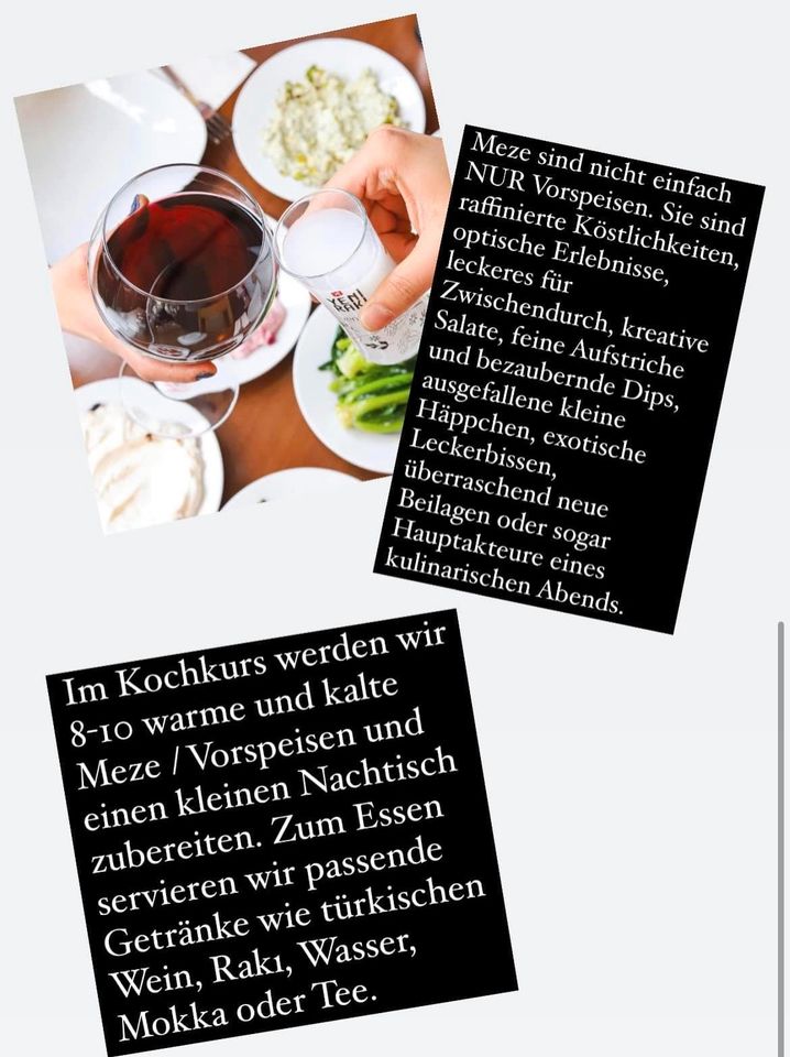 Türkischer Kochkurs 24. Juni Meze / Tapas Herborn in Mittenaar