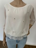 Neu! Heimatliebe Bluse mit Strass , Perlen, Schößchen , 3/4 Arm Hessen - Neuhof Vorschau