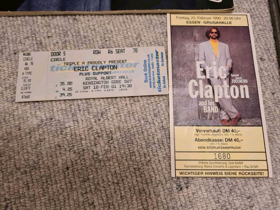 Eric Clapton Sammlung CD MC Bücher Tourbook Tickets live DVD Box in Kiel