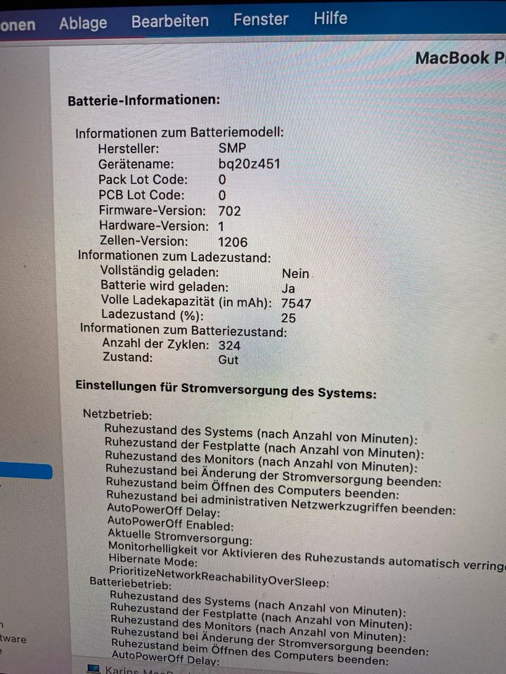 MacBook Pro Mitte 2014 256 GB 16 GB RAM funktioniert einwandfrei in Oberdürenbach