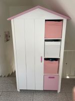 Kinder Kleiderschrank Haus Hausschrank rosa weiß Holz Bayern - Kirchdorf a.d.Amper Vorschau