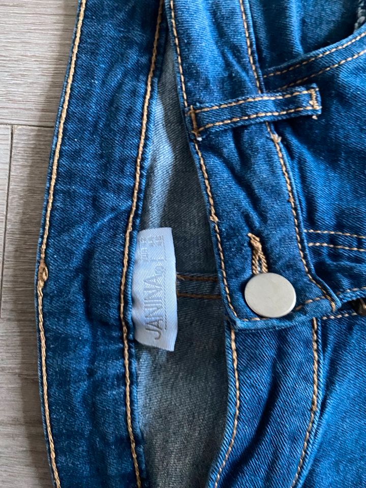 Kik, modische Jeans, Stretch, mittel blau, Reißverschluss, 42 in Plettenberg