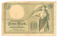historische Banknote, Reichskassenschein, 1906, 10 Mark Dresden - Äußere Neustadt Vorschau