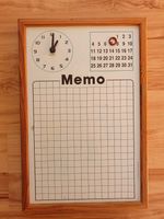 Magnet Tafel mit Kalender und Uhr Memoboard Stuttgart - Stuttgart-Ost Vorschau