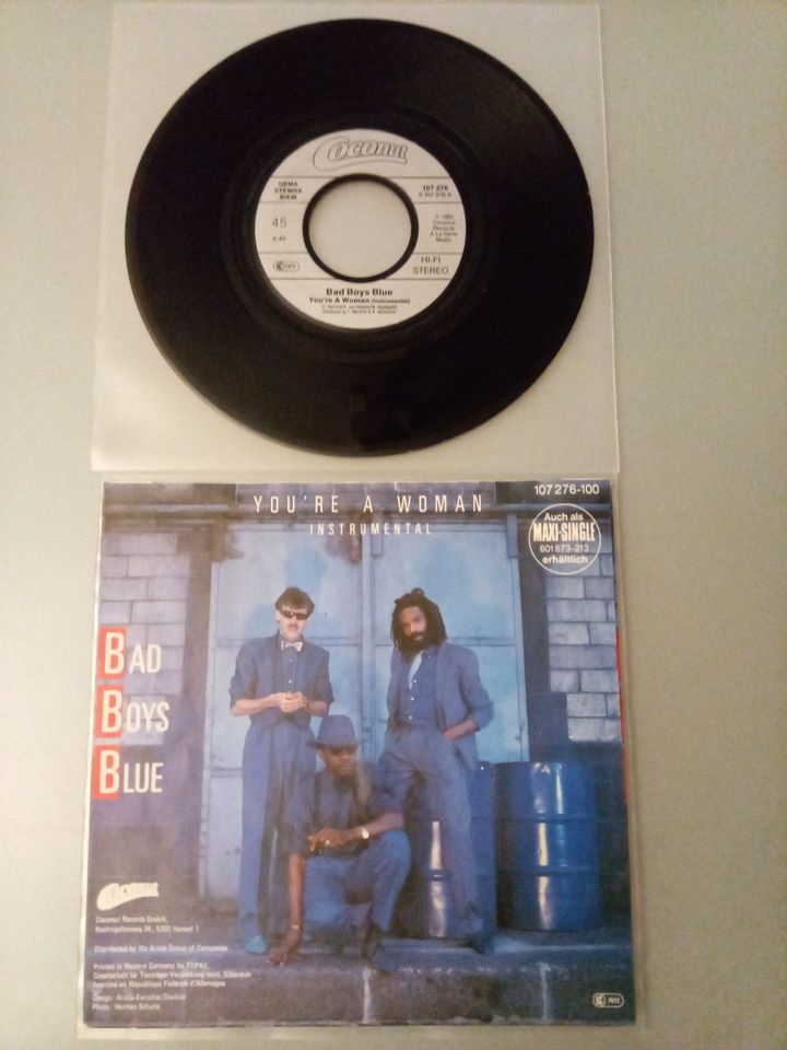 Bad Boys Blue ‎Vinyl Single – You're A Woman – Europa 1985 in Köln