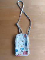 NEU! Handytasche aus echtem Leder, cremeweiß mit Blumendruck Nordrhein-Westfalen - Werdohl Vorschau