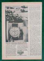 HEUER Carrera Chronograph 1965 Werbeanzeige Niedersachsen - Danndorf Vorschau