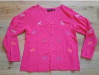 Strickjacke 42 44  pink Libellen ulla popken Oversized Hessen - Rotenburg Vorschau