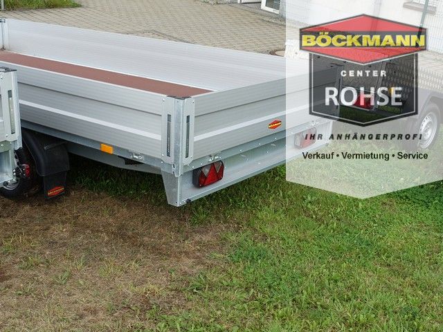 Hochlader 4,1m x 2,1m 2,7t Tandem Böckmann PKW-Anhänger Pritsche in Unterwellenborn