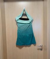 Benetton Shirt Neckholder Gr. M, Wasserfallkragen Bandeau türkis Bayern - Bamberg Vorschau