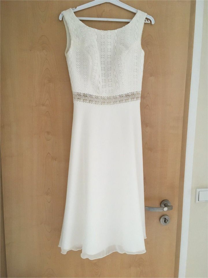 Midi, Standesamtkleid Brautkleid 34, Ivory, Bianco Evento,Florida in Ingolstadt