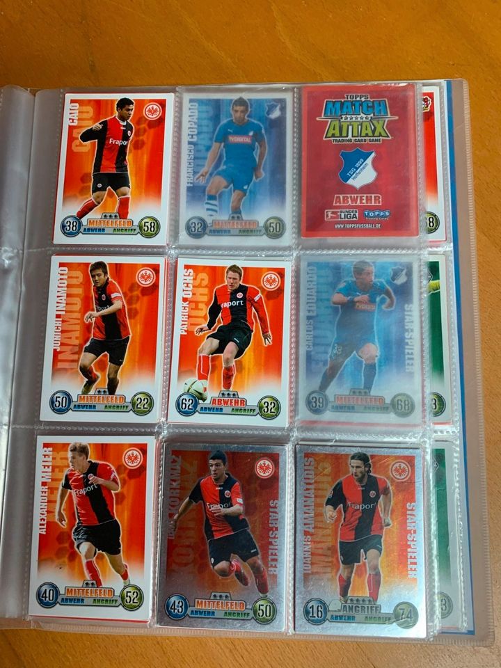 Topps Match Attax 2008/2009 Sammelmappe, Spielfeld, Box 2009/2010 in Guldental