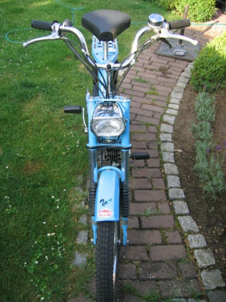 Kreidler MF2 Mofa 1976 original Capriblau mit Betriebserlaubnis A in Moers