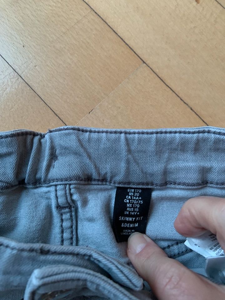 Jeans H&M Gr 170 hell grau Skinny fit NEUwertig in Hamburg