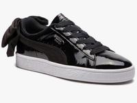 Damen Puma Sneaker Lackeder Gr. 39 schwarz mit Schleifen elegant Nordrhein-Westfalen - Werl Vorschau