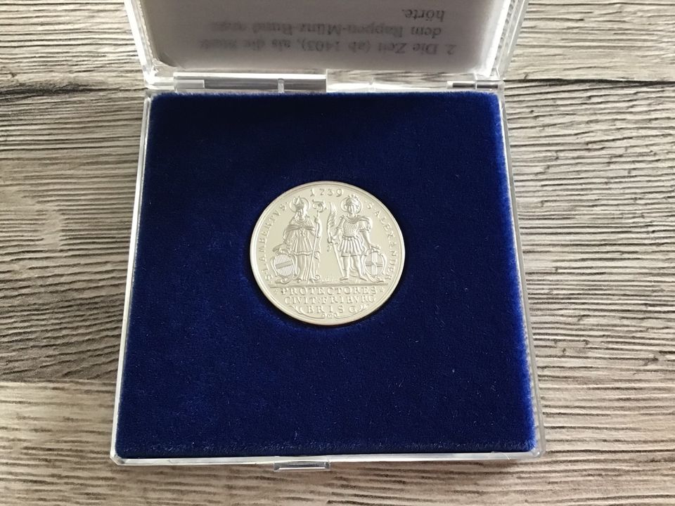 Münze Silber Replik Patronatstaler Freiburg im Breisgau 1739 11,2 in Bielefeld