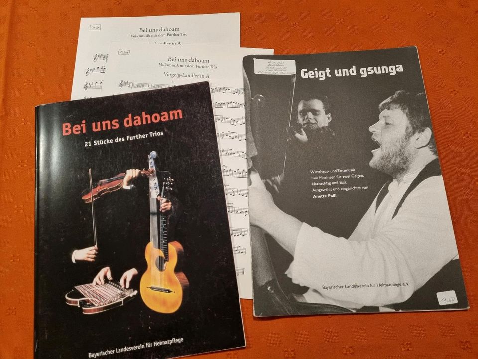 Musik Notenhefte: Bei uns dahoam und Geigt und gsunga in Baldham