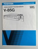 Bedienungsanleitung Toshiba V-85G Videorecorder Wuppertal - Elberfeld Vorschau