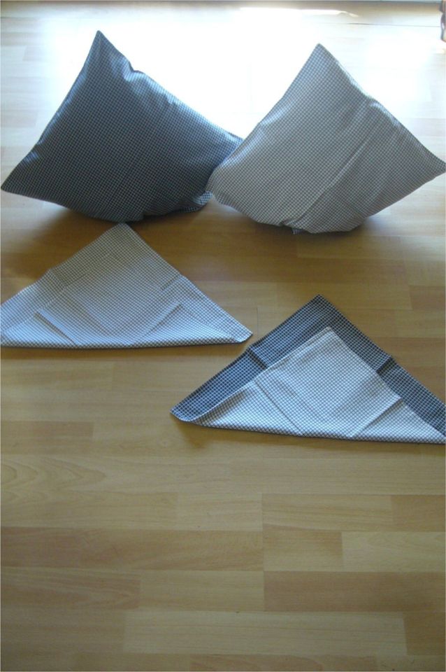 Kissenbezüge - Sofa - Kissenbezüge - schwarz / weiß kariert in Hage