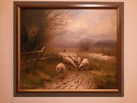 Gemälde *Hirte mit Schafen* von Arnold Schatz Nordrhein-Westfalen - Borken Vorschau