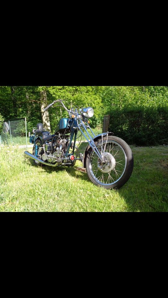 Chopper Eigenbau Triumph Motor 88 in Hilter am Teutoburger Wald