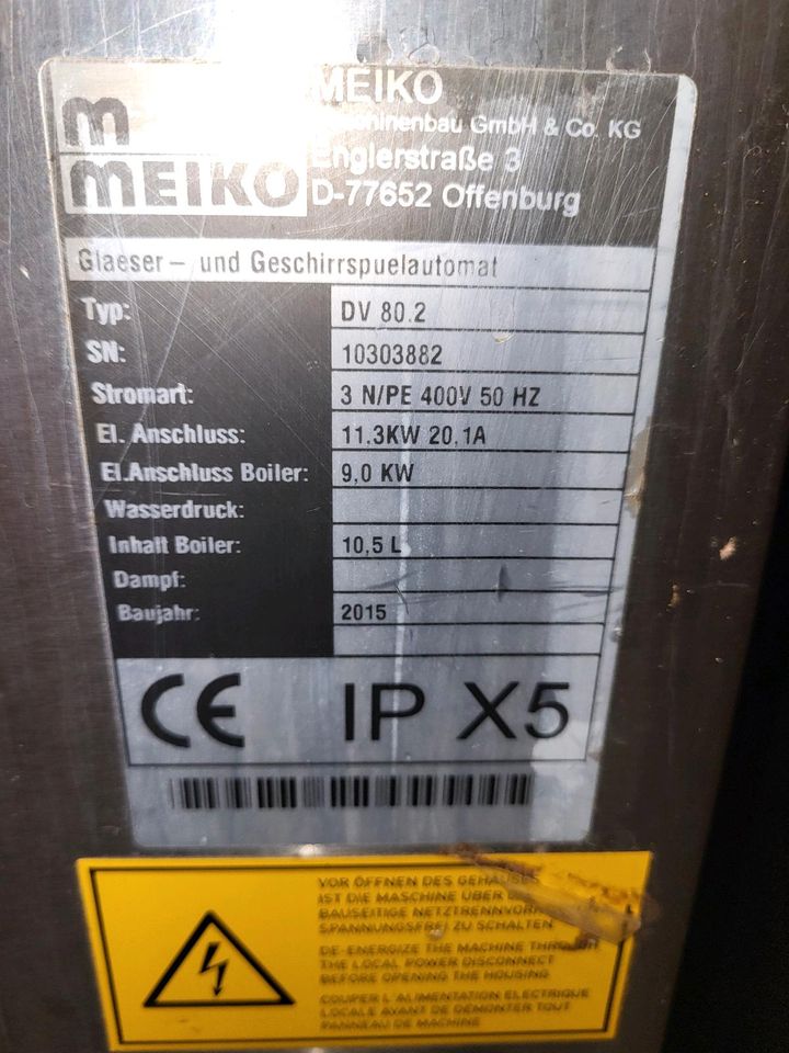 Meiko DV 80.2 Haubenspülmaschine in Herbolzheim