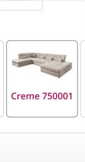 Wohnlandschaft Arezza von Benformato - Sofa/Couch links creme in Ratingen