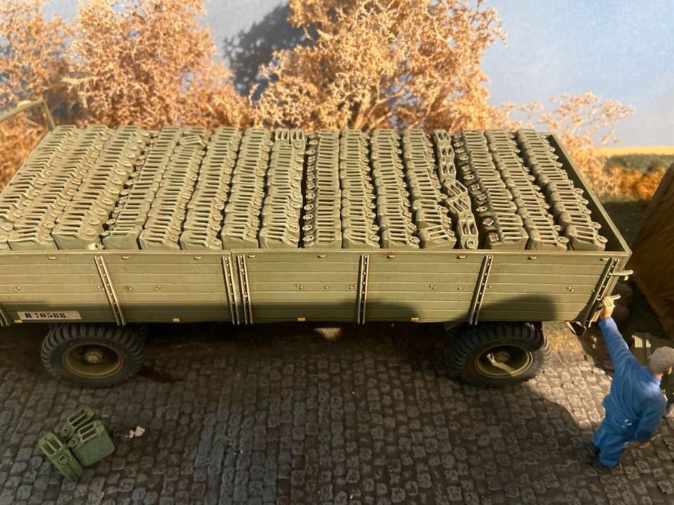 Modellbau Diorama Panzer LKW MAN Magirus 1:35 Belgien Unikat in Warburg