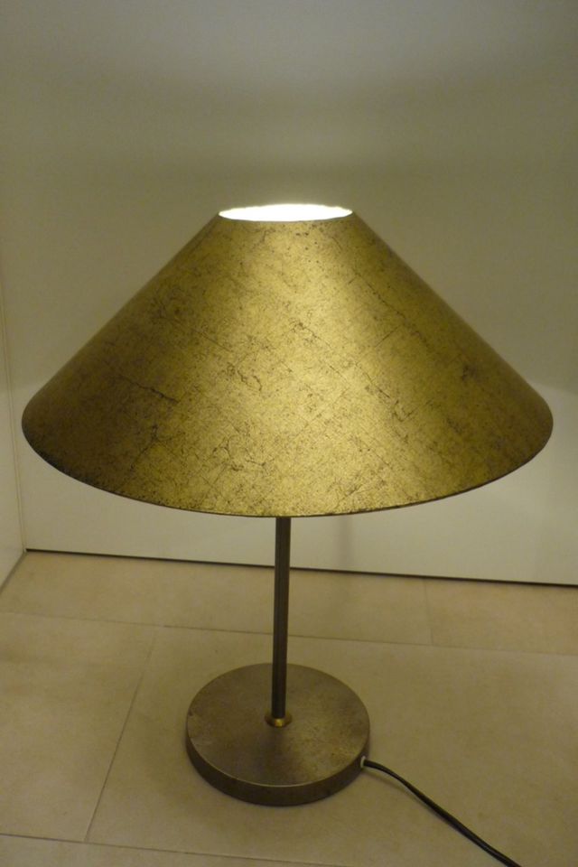 Design Tischlampe Tischleuchte Linus Bopp Metall Goldfarben 90er in Ingolstadt