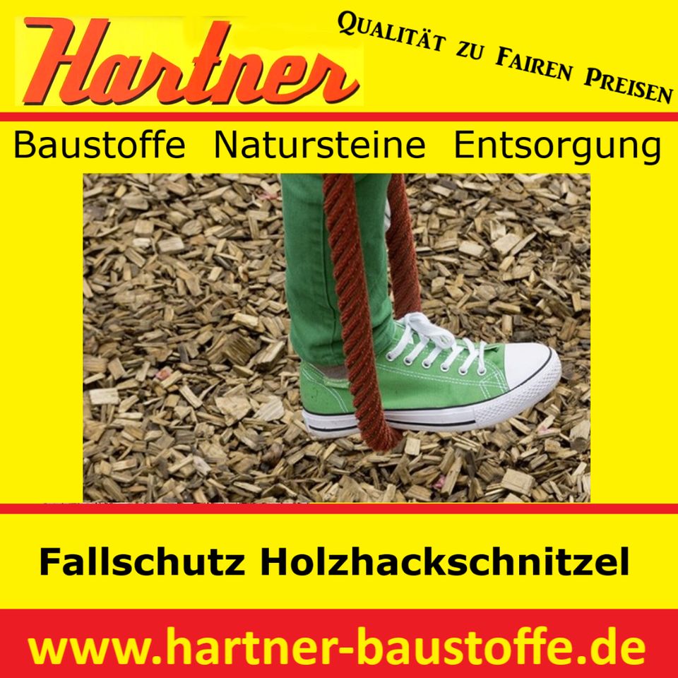 Rindenmulch, FallschutzHackschnitzel (DIN EN 1176 zertifiziert) in
