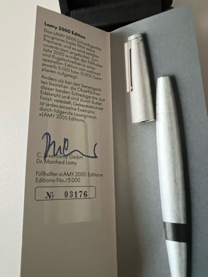 LAMY 2000 Schreibgeräte "Edition", Füller u. Kugelschreiber) in Langenfeld