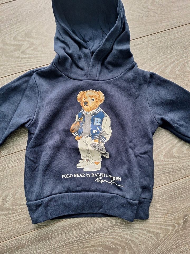 Sweatshirt Kapuze Polo Ralph Lauren Gr. 104 (4) blau Polo Bear in Kupferzell