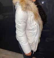 Woolrich Military Bomber Jacke in weis, mit Echtpelzbesatz Baden-Württemberg - Lörrach Vorschau