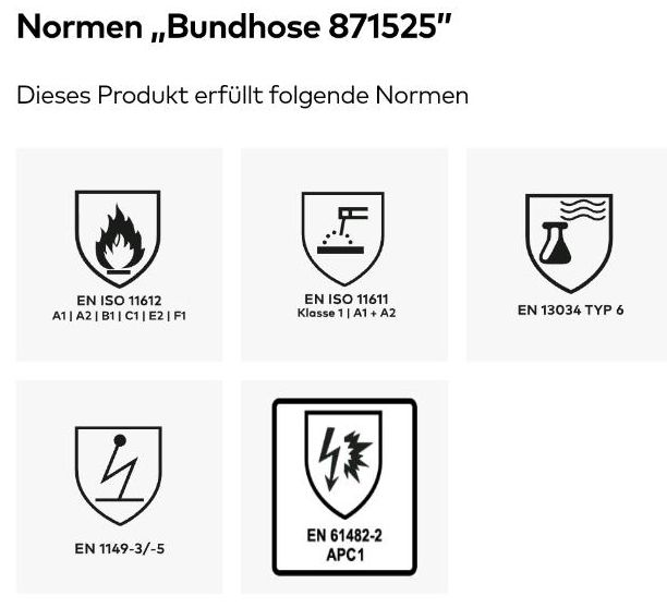 Schweißerkleidung / Arbeitskleidung / schweißen / Größe 44 in Calden