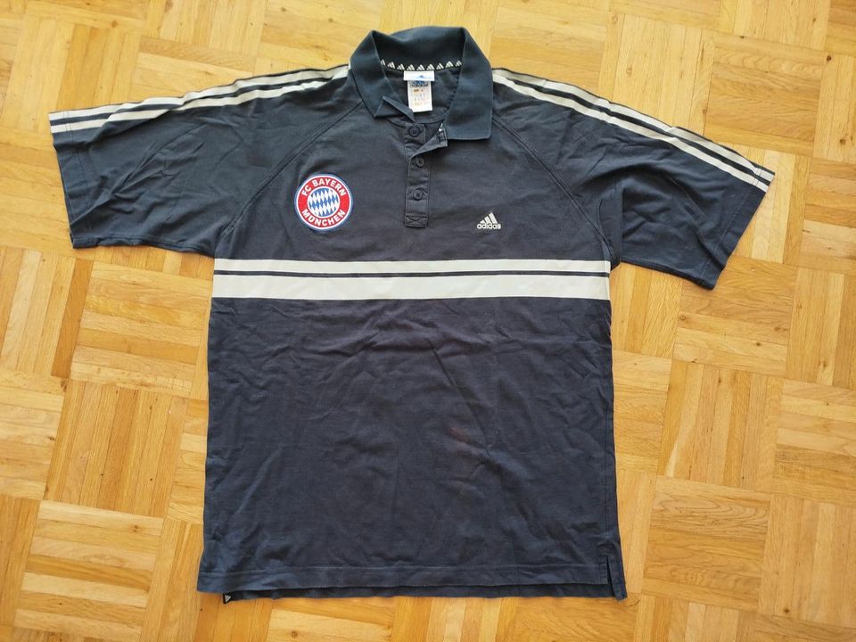 Vintage Adidas  FC Bayern München Poloshirt Gr.52 T-Mobile in Bad Dürrheim