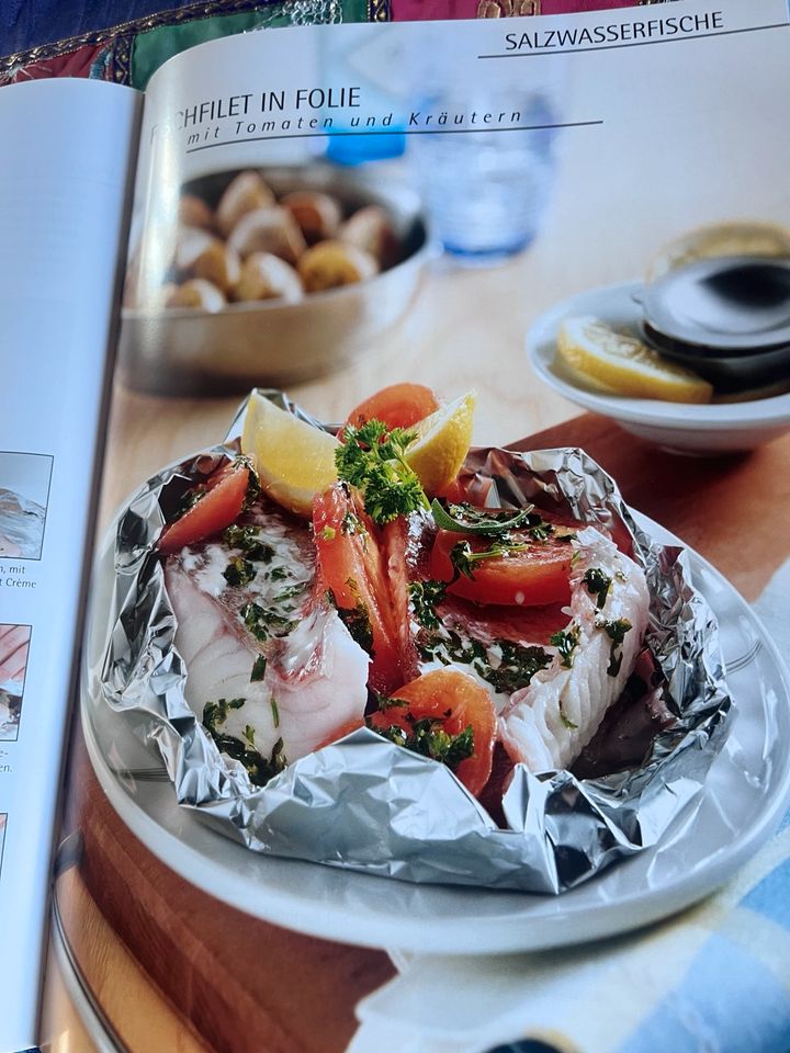 Kochbuch Fisch Buch Rezepte Salat, Sause, Beilagen in Schweigen-Rechtenbach